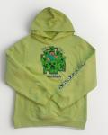 MINECRAFT CREEPER BOYS HOODIE  2XL 18 KIDS  GREEN Pullover NWT