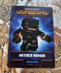 Minecraft Dungeons Arcade Card Series 4 Wither Armor #128/143 Armor Rare