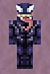 Venom "Minecraft" Original Pop Art Print - 13 x 19 Poster