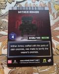 Minecraft Dungeons Arcade Card Series 4 Wither Armor #128/143 Armor Rare