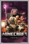 A Minecraft Movie - Hog Collage Wall Poster, 22.4L" x 14.7W", Gray Framed Version