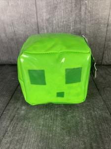 Minecraft Slime Green Plush with Glossy Finish 5" square NEW w/TAGS