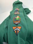 Minecraft Creeper Boys Size Lg Dark Green Hoodie With Front Zipper Pouch New