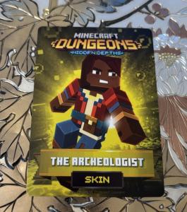 Minecraft Dungeons Arcade Card Series 4 The Archeologist #85/143 Skin Rare