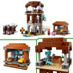 Lego 21278 Minecraft Pilgriers and Ravagers Toy Birthday Present Blocks for Boys and Girls Children 9 Years Old 10 Years Old 11 Years Old Elementary School Students Micra Minecraft Goods Game Battle