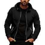 big and tall hoodies for men Zip Up Hoodies for Men American Flag Print Trendy Long Sleeve Lightweight Casual Jackets Plus Size Workout Coats with Pockets Black fall outfits for men 2025 XX-Large