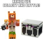 Minecraft Dungeons DELUXE FOX ARMOR BATTLE CHEST Toy NEW! Super Fast Shipping!