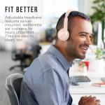 Logitech H390 Gaming Headphones, Wired Headphones with Mic, USB Headset with Microphone for PC, Noise Cancelling Microphone for Video Meetings, Music, Gaming - Rose