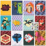 Mini Minecraft Posters for Kids - Minecraft Wall Art Bundle Includes 20 Mini Minecraft Room Posters (4" x 6"), Stickers, More | Minecraft Decorations