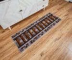 Minecraft Train Rail Area Rug - 20 x 60 Inches