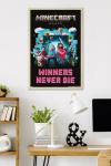 A Minecraft Movie - Group Wall Poster, 34L" x 22.4W", Blonde Framed Version