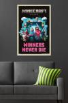 A Minecraft Movie - Group Wall Poster, 34L" x 22.4W", Blonde Framed Version
