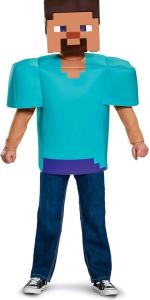Disguise Minecraft Steve Classic Costume, Minecraft Costume LARGE 10/12 BOYS
