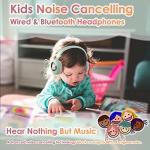 Girls Green Gaming Headset with Microphone - Wired & Wireless Noise Cancelling Over Ear Headphones for Kids & School - Bluetooth Earbuds