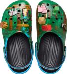 Crocs Unisex-Adult Classic Minecraft Clogs, Minecraft/Green, 5 Women/3 Men