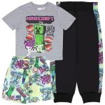 Minecraft Boys 3-Piece T-Shirt and Shorts Set
