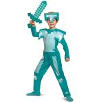 Kids Classic Minecraft Diamond Armor Jumpsuit Costume - Morris Costumes