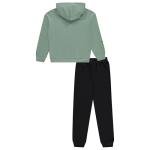 Minecraft Boys Hoodie Sweatpants Set - Black and Green Creeper Face Costume Hoodie Sweatshirt and Sweatpants Set (Jade Black, X-Small)