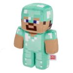 Mattel Minecraft Diamond Steve Soft Plush Collectible Pixelated Design Famous Game Character Toy for Kids 3+ Years HPP23