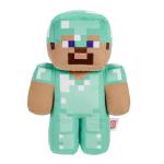 Mattel Minecraft Diamond Steve Soft Plush Collectible Pixelated Design Famous Game Character Toy for Kids 3+ Years HPP23