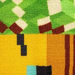 Minecraft Honey Bee Accent Rug | 31x29 Inches