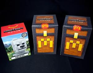 McDonald's Minecraft 2025 Adult Meal Lot - 2 SEALED Figures CIB & Dennis (Wolf)