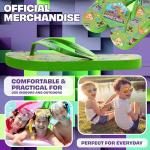 Minecraft Boys Sliders or Flip Flops for Beach and Pool - Boys Gifts (Green Flip Flops, 6-7 US)
