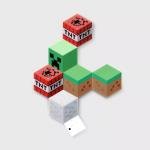 Minecraft MOB and Blocks LED RGB Panel Set of 6 Novelty Wall