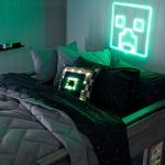 Minecraft Creeper Neon LED Light  12in W X 12in H New In Box 