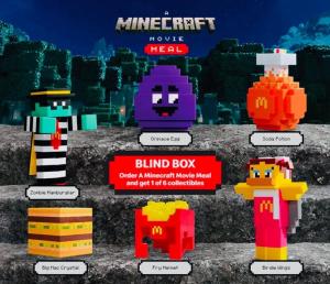 NEW McDonald’s Minecraft Toys 2025 Adult Happy Meal Complete Set of 6 Boxes