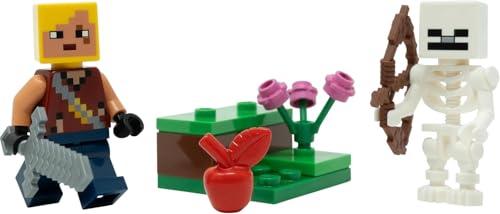 LEGO Minecraft: Hero Minifigure with Skeleton and Apple - 6+