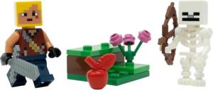 LEGO Minecraft: Hero Minifigure with Skeleton and Apple - 6+