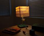 Minecraft Bee Nest Block Lamp with 3D Bee