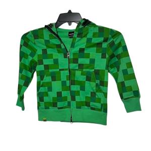 Kids Minecraft Zippered Hoodie Size X Small