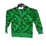 Kids Minecraft Zippered Hoodie Size X Small