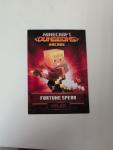 Minecraft Dungeons Arcade Card Series 4 Fortune Spear #15/60 Melee Rare