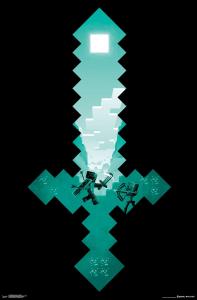 Minecraft - Diamond Sword Poster