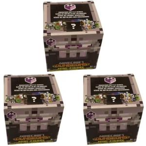 Minecraft Dungeons Mini Mystery figure 24 Bundle 3 RANDOM Figure Per Order