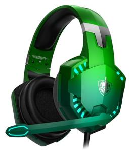 PHOINIKAS Gaming Headset for PC, PS4, PS5, Stereo Gaming Headphone for Switch, with Noise Cancelling Mic (Dazzle Green)