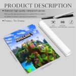 Hilycen Minecraft Poster For Fans Kids Gifts-Game Minecraft Posters Canvas Prints Picture For Teen Boy Girls Room Bedroom Wall Decor