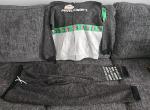 MINECRAFT 2 Piece Hoodie Sweatshirt & Jogger Pants Set SIZE 18 Dark Gray NEW NWT