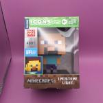 Minecraft Paladone Icons Lot of 3 Steve Creeper Axolotl Light