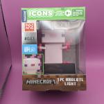 Minecraft Paladone Icons Lot of 3 Steve Creeper Axolotl Light