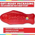 Odd Sox – Swedish Fish 3-Pack Gift Box – Crew Socks with Candy Graphic – Fun Collectible – Comfy Polyester Blend – Perfect Holiday or Birthday