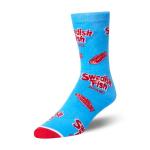 Odd Sox – Swedish Fish 3-Pack Gift Box – Crew Socks with Candy Graphic – Fun Collectible – Comfy Polyester Blend – Perfect Holiday or Birthday