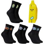 Fortnite Pack of 4 Socks, Gamer Gifts for Boys, Teens, Men, Novelty Socks for School, Christmas, Secret Santa Gifts for Him (5/9 US, Black)
