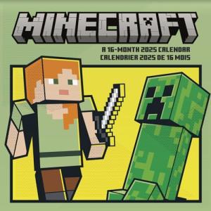 2025 Minecraft Wall Calendar (Bilingual French) (English and French Edition)