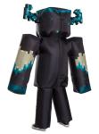Minecraft Kids' Warden Inflatable Costume Suit Black One Size New Ships Fast
