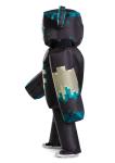 Minecraft Kids' Warden Inflatable Costume Suit Black One Size New Ships Fast