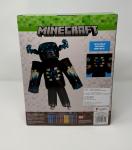 Minecraft Kids' Warden Inflatable Costume Suit Black One Size New Ships Fast